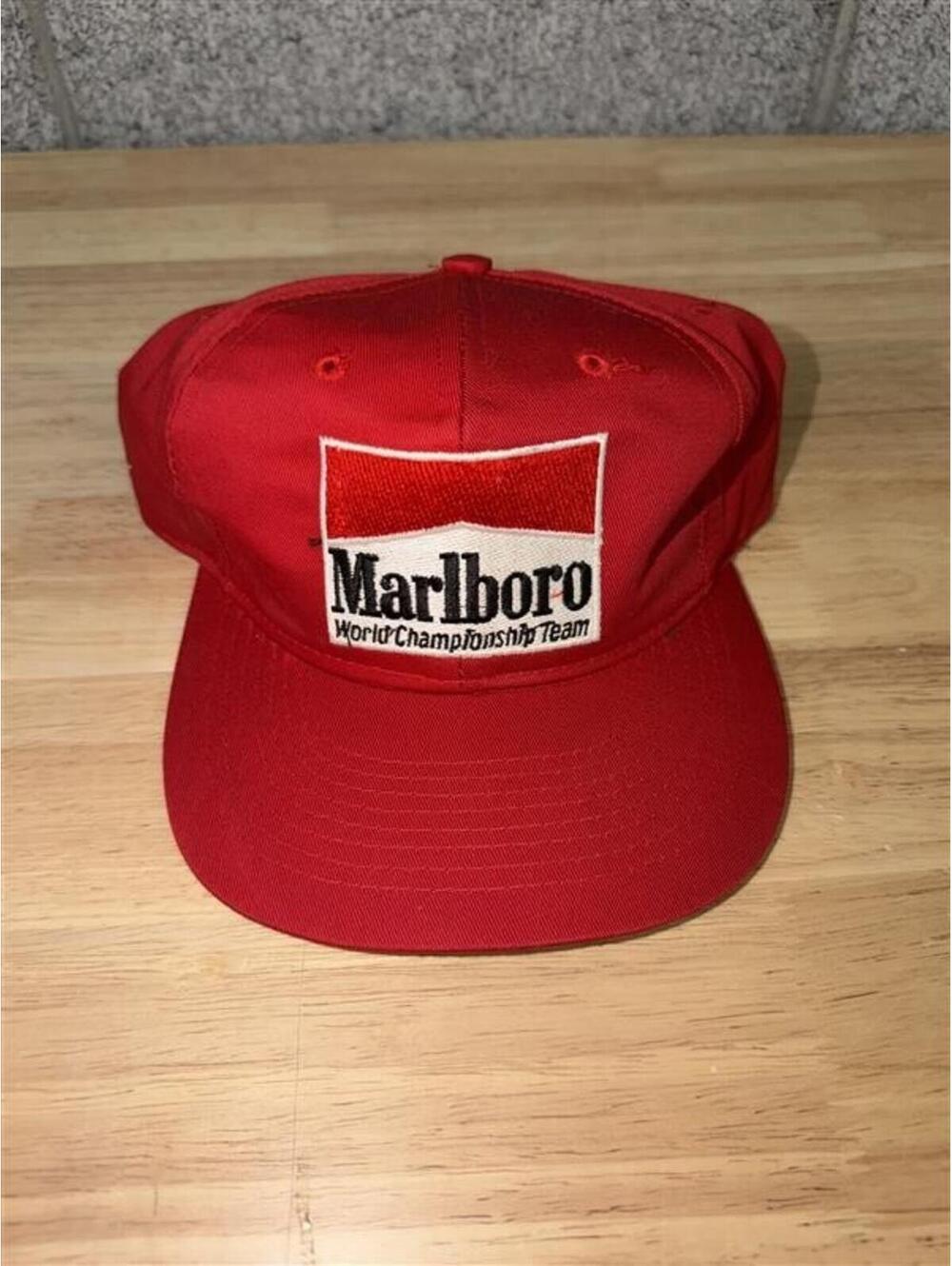 Vintage 1990s Marlboro World Championship Team Snapback Hat